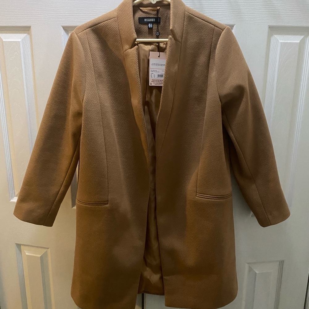 Missguided camel jacket